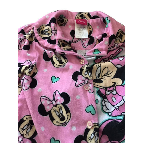 Disney Minnie Mouse 2 Piece PJ’s Size 4T - Picture 3 of 4